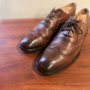 Marc Joseph New York Classic Brown Handcrafted Leather Men's Dress Shoes 11 D